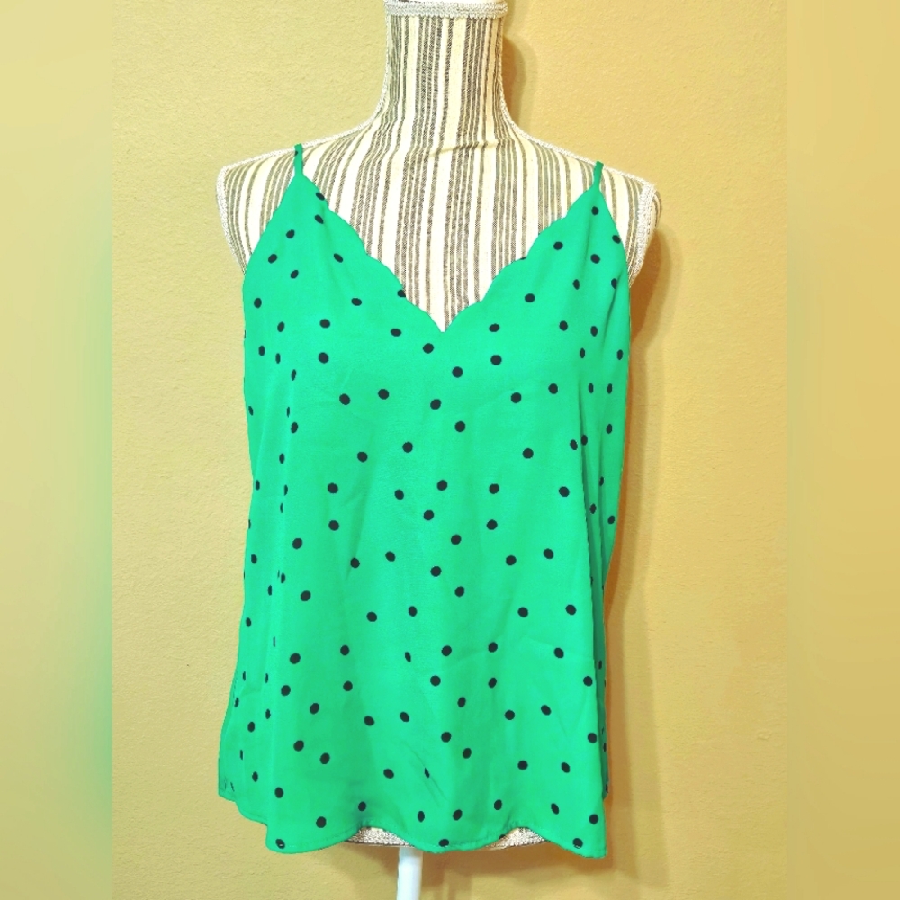 💚Green Polka Dot Women's Top💚